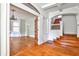 Elegant entryway featuring hardwood floors and staircase at 17 Avery Ne Dr, Atlanta, GA 30309