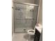 Renovated bathroom, featuring a walk-in shower and new vanity at 2688 Landington Way, Duluth, GA 30096
