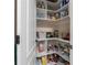 Well-organized pantry with ample shelving for storage at 3960 Carissa Trce, Cumming, GA 30040