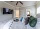 Spacious bedroom with large TV and comfortable bedding at 3960 Carissa Trce, Cumming, GA 30040