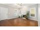 Living room features hardwood floors and a fireplace at 400 Bass Sw St, Atlanta, GA 30310