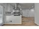 Updated kitchen with stainless steel appliances and white shaker cabinets at 1365 Renee Dr, Decatur, GA 30035