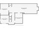 Basement floor plan with finished and unfinished areas at 2001 Towne Lake W Hls, Woodstock, GA 30189