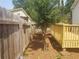 Small backyard with wooden fence and deck at 2961 Hawk Se Ct, Marietta, GA 30067