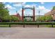 View of the Marlborough Town Square, featuring a brick plaza and entrance arch at 6108 Hutchins Dr, Buford, GA 30518