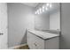 Bathroom with a double vanity and marble countertop at 4811 West Gate Blvd, Atlanta, GA 30349