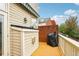 Outdoor deck with brick wall and grill at 1122 Providence Pl, Decatur, GA 30033