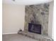 Stone fireplace in living room at 8060 Northcrest Dr, Jonesboro, GA 30238