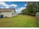 Spacious backyard with grassy area at 1712 Graystone Dr, Hampton, GA 30228