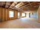 Unfinished basement with framed walls and exposed utilities at 2126 Seavey Dr, Decatur, GA 30032