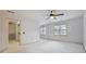 Bright bedroom with a ceiling fan and carpet at 5417 Trentham Dr, Dunwoody, GA 30338