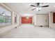 Spacious dining room with hardwood floors and access to a screened porch at 5417 Trentham Dr, Dunwoody, GA 30338