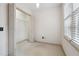 Bedroom with closet and window, ready for your personal touch at 5417 Trentham Dr, Dunwoody, GA 30338
