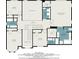 Second floor plan highlighting bedrooms, primary suite, and bathrooms at 9140 N Links Dr, Covington, GA 30014