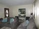 Living room with gray sofas, a coffee table, and a large TV at 1318 Shoreham Dr, Atlanta, GA 30349