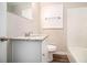 Clean bathroom with granite vanity and updated shower at 2435 Wood Valley Dr, Atlanta, GA 30344