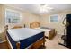 Simple bedroom with a double bed and window at 520 Mcdonough Rd, Hampton, GA 30228