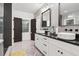 Modern bathroom with double vanity and contemporary fixtures at 1973 Glendale Dr, Decatur, GA 30032