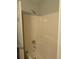 Clean bathroom with a tub and shower at 6511 Grey Fox Way, Riverdale, GA 30296