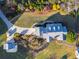 Overhead view of house, driveway, landscaping, and detached garage at 2292 Acworth Due West Nw Rd, Acworth, GA 30101