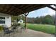 Covered patio with seating area overlooking the backyard at 2292 Acworth Due West Nw Rd, Acworth, GA 30101
