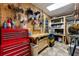 Well-equipped workshop with workbench and tool storage at 2292 Acworth Due West Nw Rd, Acworth, GA 30101