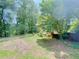 View of backyard with wooden fence and trees at 1171 Rocky Creek Rd, Locust Grove, GA 30248