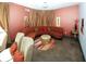 Inviting common area with a curved sofa and stylish decor at 799 Hammond Dr # 116, Atlanta, GA 30328