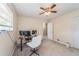 Bedroom with ceiling fan and view of another room at 4701 Flat Shoals Rd # 54C, Union City, GA 30291