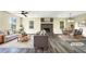 Spacious living room features hardwood floors, a fireplace, and ample natural light at 3811 Reynolds Rd, Douglasville, GA 30135