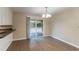 Dining area with sliding door to backyard at 7047 Carolyn Cir, Lithia Springs, GA 30122