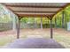 Covered patio with wood deck overlooking backyard at 7047 Carolyn Cir, Lithia Springs, GA 30122