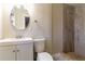 Updated bathroom with walk-in shower and modern vanity at 2191 Miriam Ln, Decatur, GA 30032