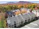 Aerial view of townhomes nestled in a wooded area at 226 Mclaren Gates Dr, Marietta, GA 30060
