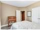 Well-lit bedroom with a double bed and built-in desk at 226 Mclaren Gates Dr, Marietta, GA 30060