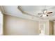 Primary bedroom with high ceilings and en-suite bathroom access at 226 Mclaren Gates Dr, Marietta, GA 30060