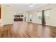 Spacious living room with hardwood floors, fireplace and an open concept design at 4911 Crinklepoint Ct, Douglasville, GA 30134