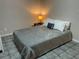Cozy basement bedroom with a double bed and tiled floors at 3759 Stanford Cir, Decatur, GA 30034