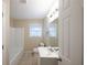 Clean bathroom with a bathtub, toilet and vanity at 160 Cross Creek Pkwy, Dallas, GA 30157