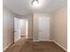 Spacious bedroom featuring two entry doors and built-in closet at 160 Cross Creek Pkwy, Dallas, GA 30157