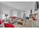 Inviting living room showcasing hardwood floors, natural light, and a staircase at 2611 Kings Cir, Lawrenceville, GA 30044