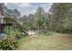 Spacious backyard with a pool and mature trees at 2194 Ne Indian Shoals Dr, Loganville, GA 30052
