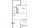 Basement plan featuring storage space, mechanical room, and unfinished garage slab area at 320 Carriage Glen Ln, Woodstock, GA 30188