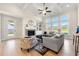 Spacious living room with fireplace and built-in shelving at 2640 Joseph Dr, Cumming, GA 30028
