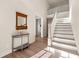 Bright foyer with hardwood floors and staircase at 2640 Joseph Dr, Cumming, GA 30028