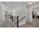 Spacious hallway with carpeting and access to bedrooms and bathrooms at 197 Stafford Ln, Villa Rica, GA 30180