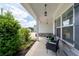 Inviting front porch with stone accents and comfortable seating area at 197 Stafford Ln, Villa Rica, GA 30180