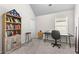 Home office featuring built-in shelving and desk at 374 Paden Way, Jonesboro, GA 30238