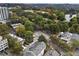 Aerial view showcasing the property's location near a park and lake at 242 12Th Ne St # 14, Atlanta, GA 30309