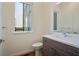 Modern bathroom with a single vanity and updated fixtures at 2194 Bristol Cove # 13, Chamblee, GA 30341